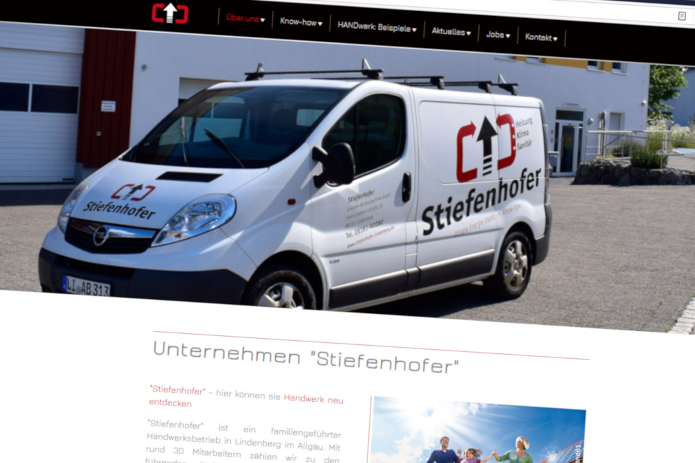 Die neue Homepage: Startseite